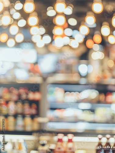 Blurred Bokeh Background of a Supermarket © Jardel Bassi