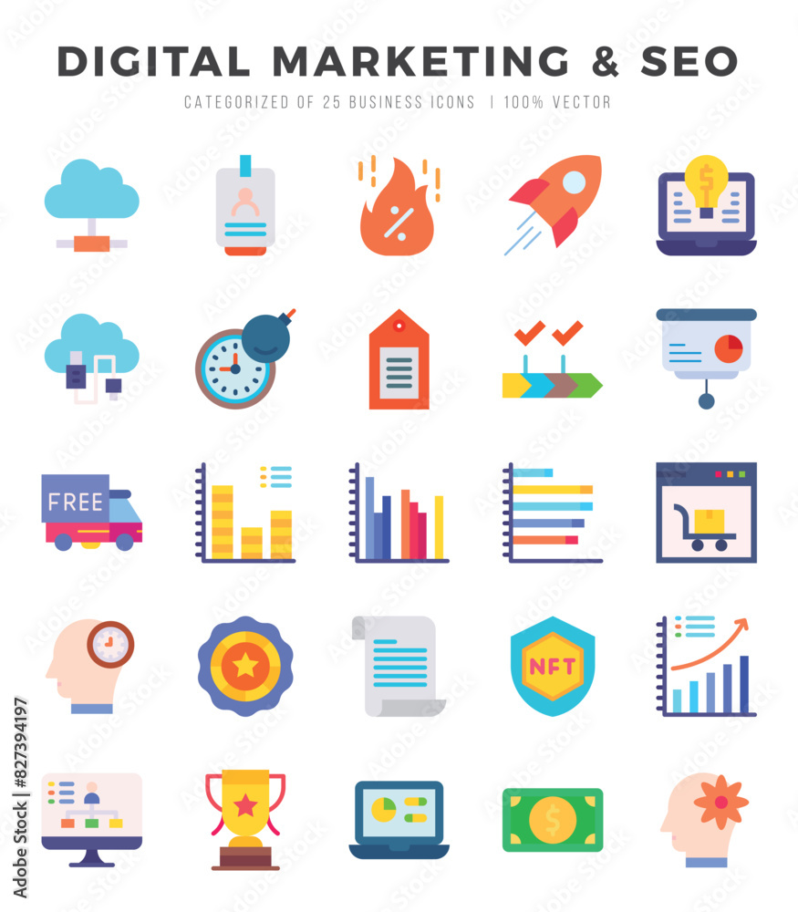 DIGITAL MARKETING & SEO icons set for website and mobile site and apps. DIGITAL MARKETING & SEO icons set for website and mobile site and apps.
