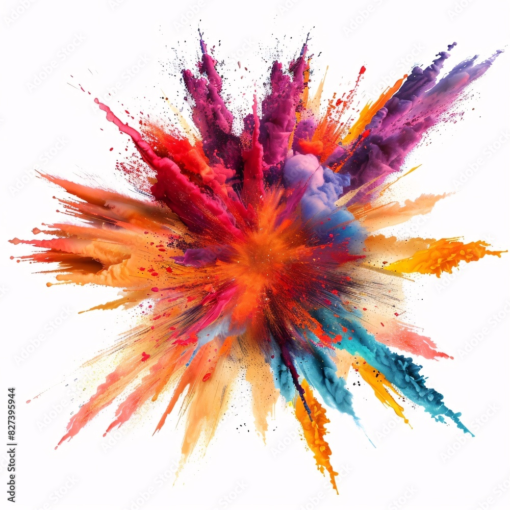 Vibrant Artistic Splatter Explosion Vibrant Artistic Splatter Explosion