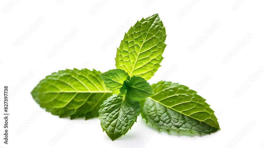 mint isolated on white mint isolated on white