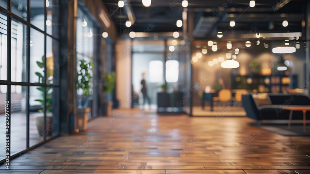 Blur focus of Fashion and modern office interiors. Generative Ai Blur focus of Fashion and modern office interiors. Generative Ai