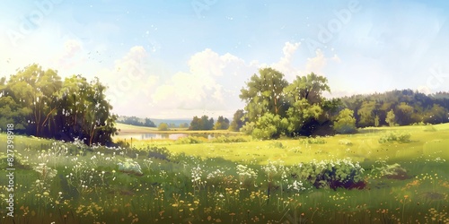 AI generated illustration of unseen Central Ohio landscapes