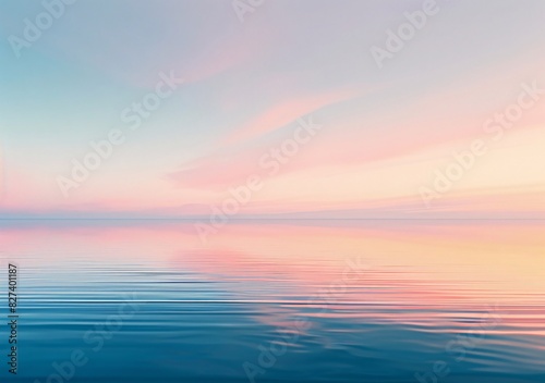 Tranquil Sunset Scene with Water © Mandeep