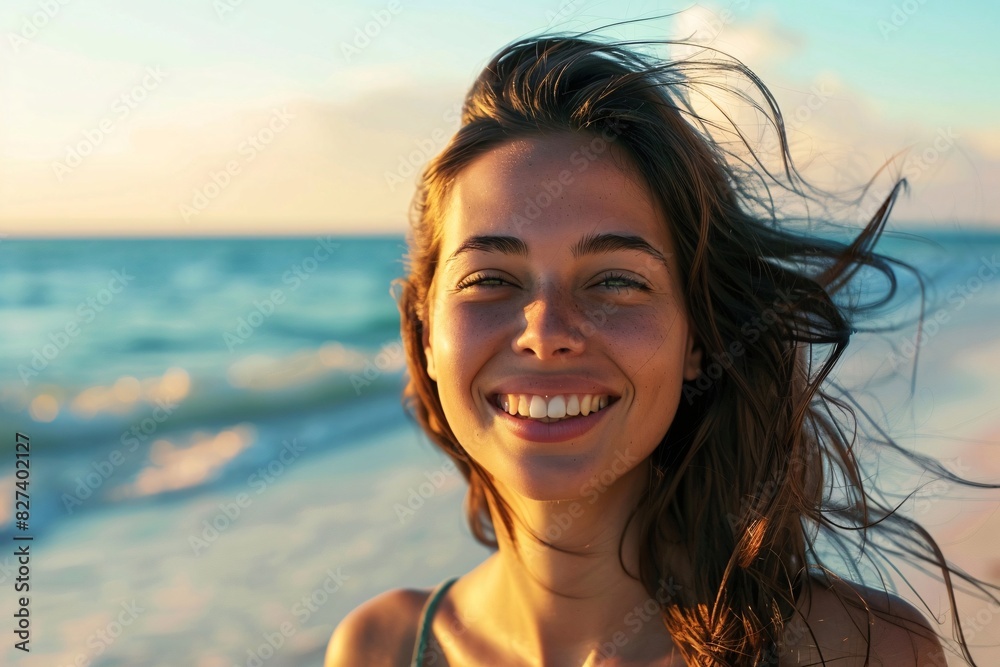 Woman's Journey: A Smile at the Ocean's Edge Woman's Journey: A Smile at the Ocean's Edge