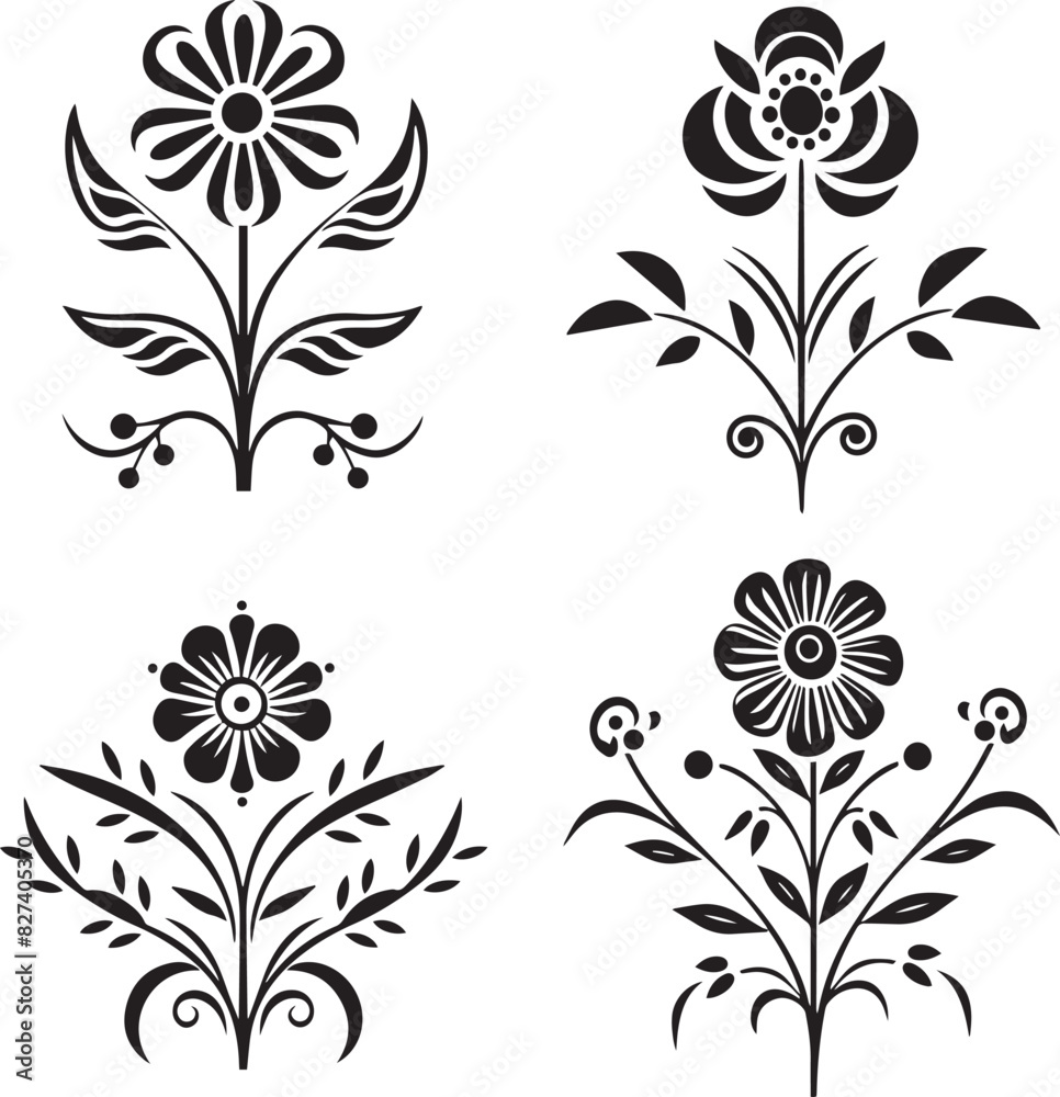 Floral Vector Set Floral Vector Set