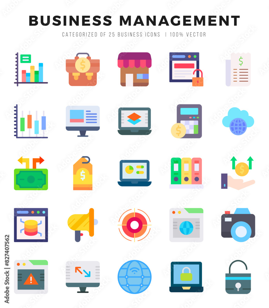 Set of Business Management Icons. Simple line art style icons pack.for website and mobile site and apps. Set of Business Management Icons. Simple line art style icons pack.for website and mobile site and apps.