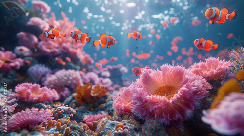 coral reef in the sea