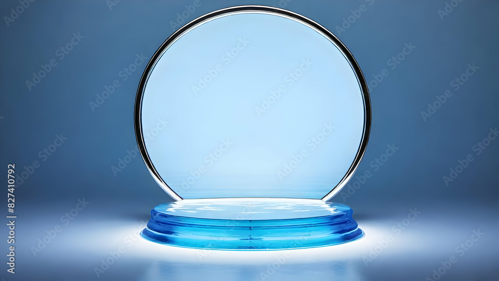 Water background and blank for placing products Water background and blank for placing products