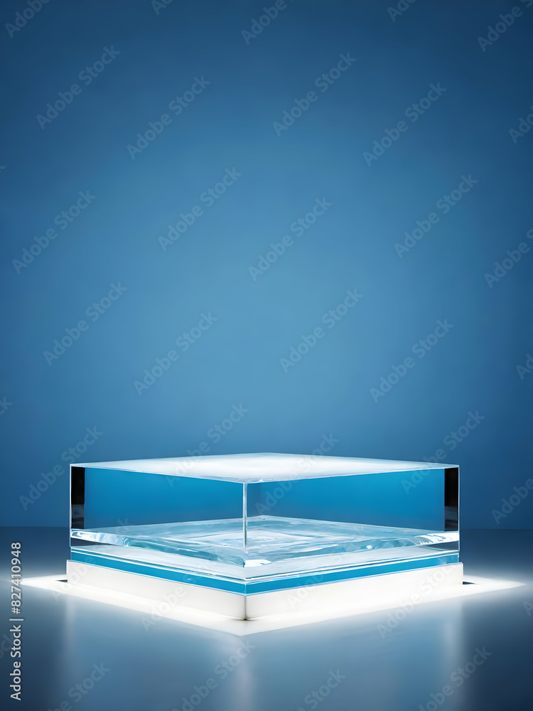 Water background and blank for placing products Water background and blank for placing products