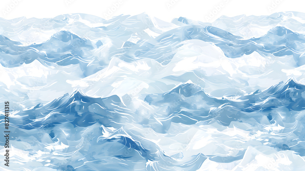 Fototapeta premium Ocean Waves Pattern
