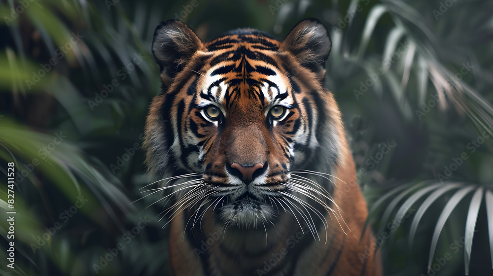 Portrait of tiger. Portrait of tiger.