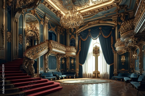 A luxurious opera house in a classical style look , AI generated © Tanu
