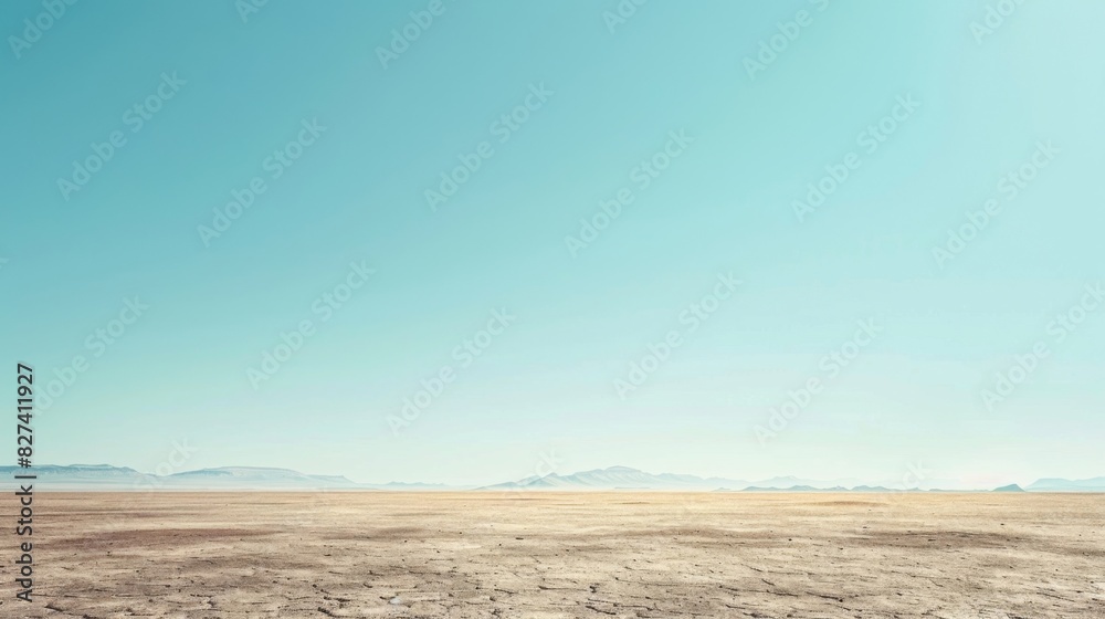 Vast and boundless gobi desert landscape background