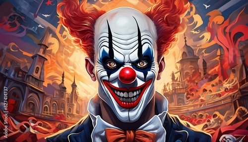 Fototapeta Payaso conpajarita.