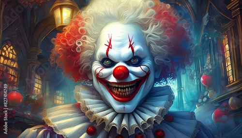 Payaso que da miedo. photo