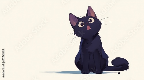 To everyone s amazement a sleek black cat sat with its mouth agape photo