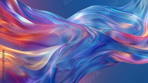 A sleek abstract art design background featuring a silky wave.