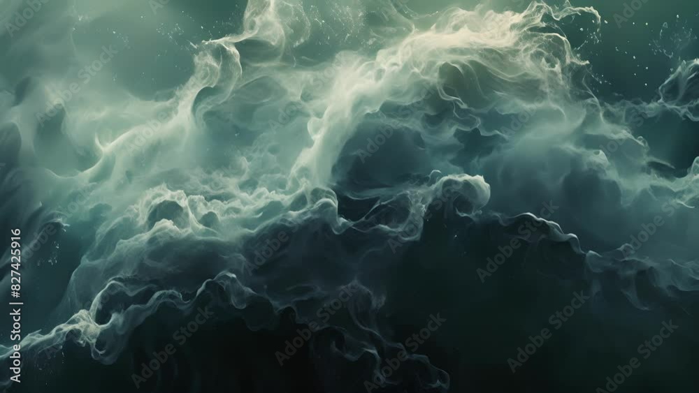Ocean spray forms a delicate mist that caresses the shoreline mirroring the behavior of electrons in a magnetic field.