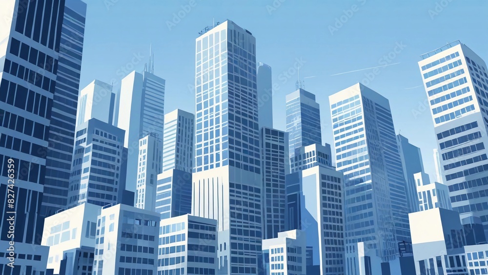 Fototapeta premium city skyline vector illustration