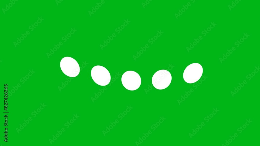 Digital buffering symbol on green screen background Digital buffering symbol on green screen background