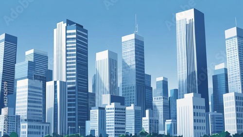 city skyline vector illustration