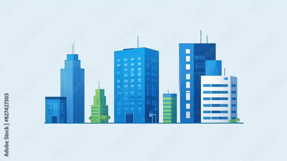 Fototapeta premium city skyline vector illustration