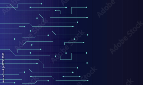 Blue futuristic circuit board networking technology background
