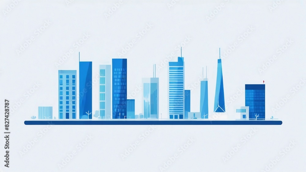 Fototapeta premium city skyline vector illustration