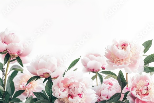 Abstract floral background with colorful flowers. Mock-up for your design.. Beautiful simple AI generated image in 4K, unique.