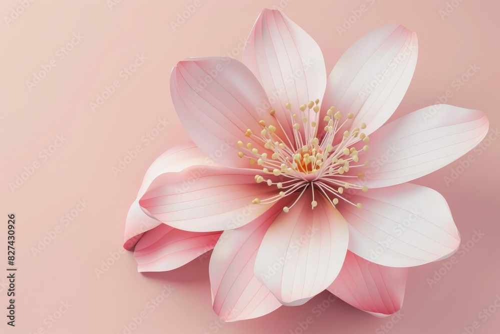 Naklejka premium flower background, cherry, watercolor - Ai. Beautiful simple AI generated image in 4K, unique.
