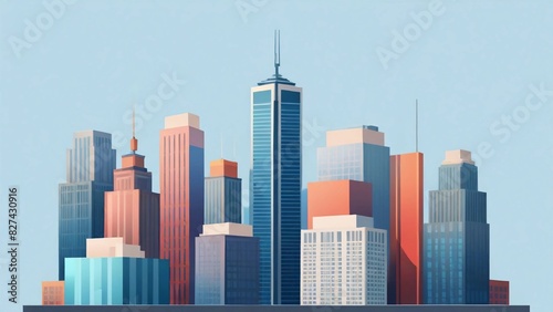 city skyline vector illustration