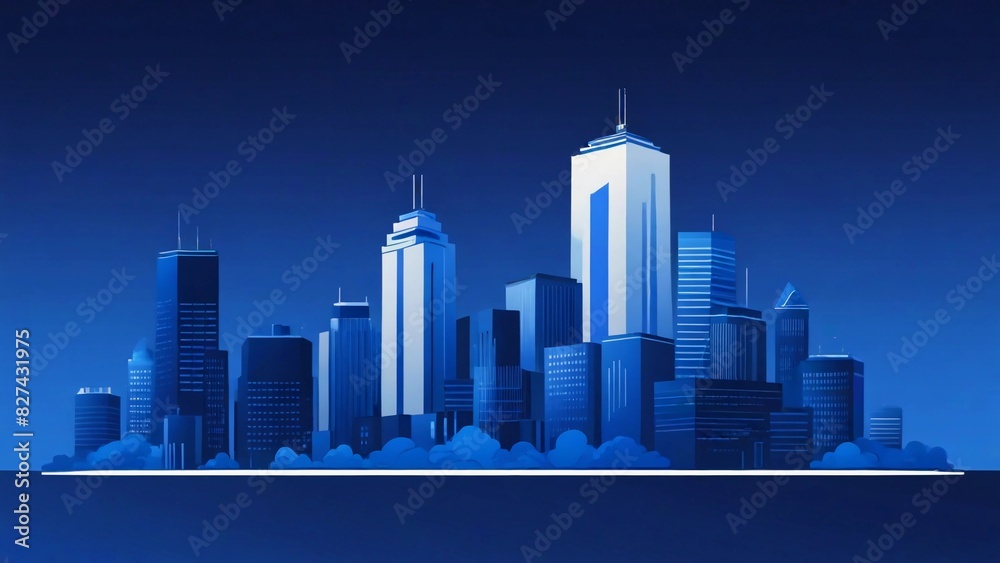 Fototapeta premium city skyline vector illustration
