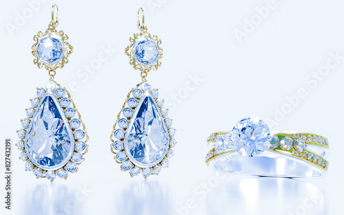 teardrop diamond earrings S...