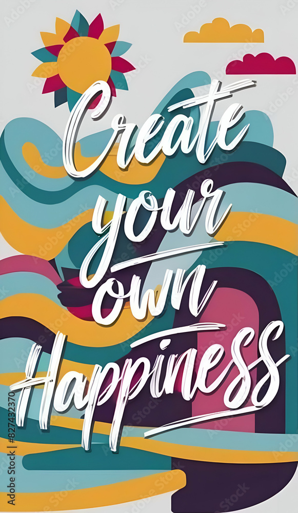Fototapeta premium create your own happiness