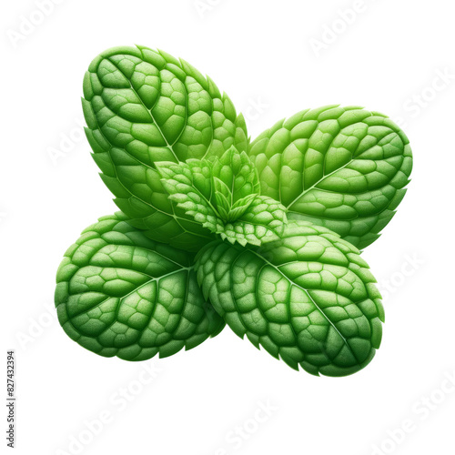 ai-generated item, rare, odd, high, 131 26. mint leaf_ small and rounded with a bright green color and a refreshing aroma, commonl photo