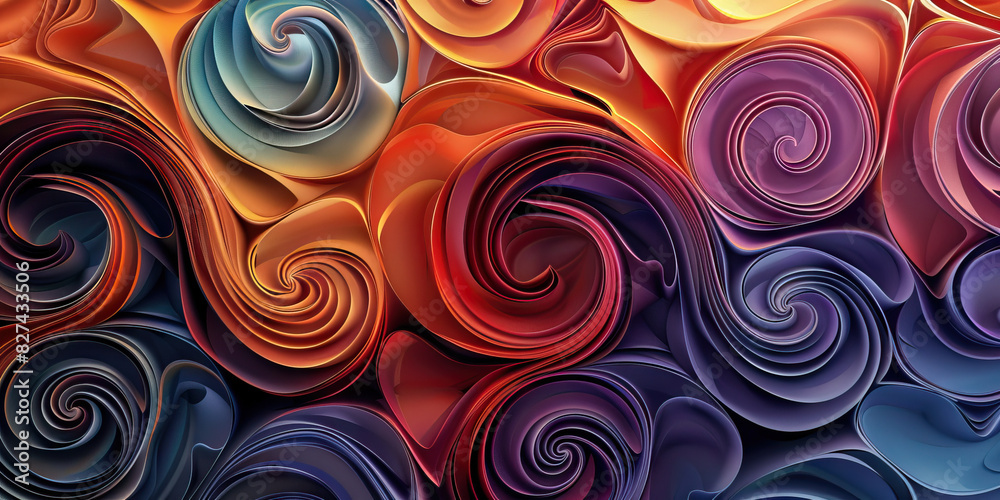Swirl Sensation: Swirling, curling lines in an elegant pattern, adding a sense of movement and grace to the background Swirl Sensation: Swirling, curling lines in an elegant pattern, adding a sense of movement and grace to the background