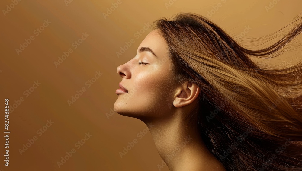 A beautiful woman with long hair, perfect skin Beautiful brunette with wonderfully curled hair and traditional make-up. Face and hair beauty. A beautiful woman with long hair, perfect skin Beautiful brunette with wonderfully curled hair and traditional make-up. Face and hair beauty.