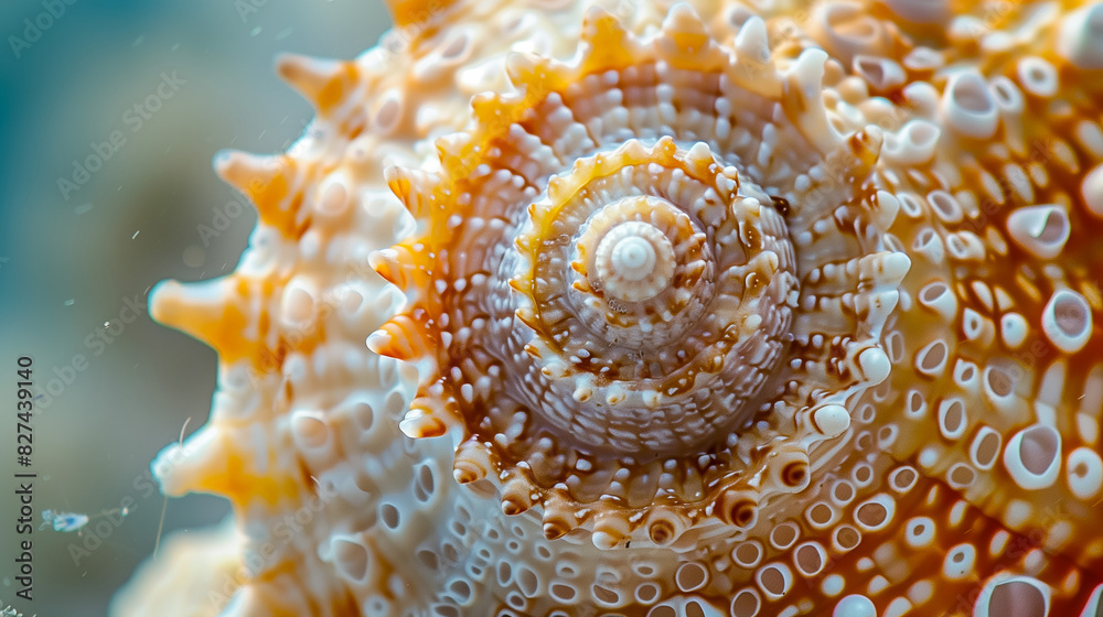 Macro shot of a seashell intricate patterns Macro shot of a seashell intricate patterns