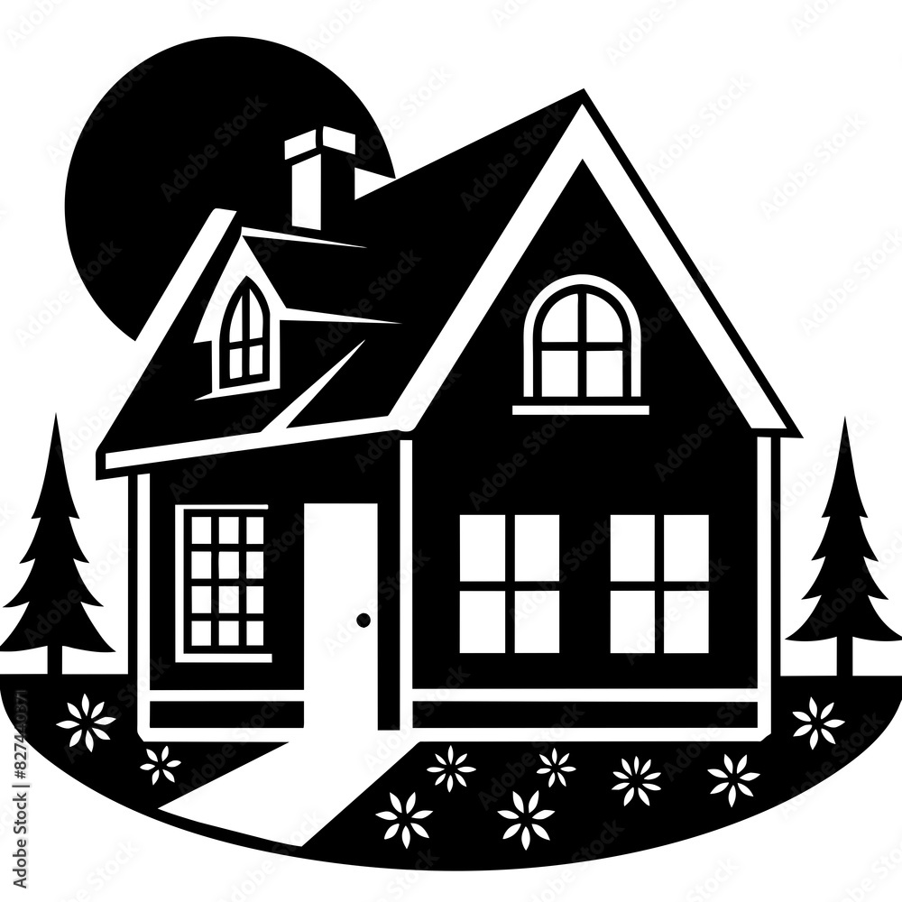 house vector silhouette illustration house vector silhouette illustration