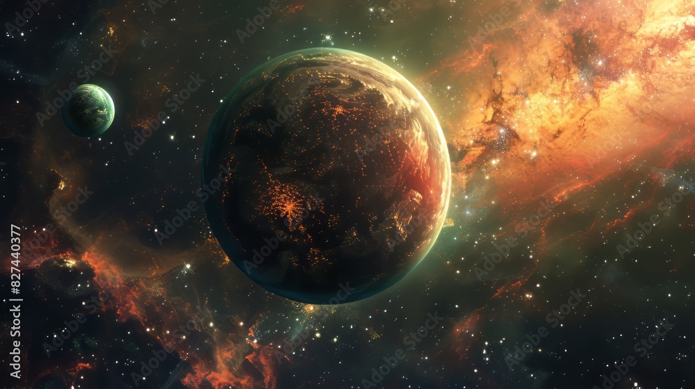Obraz premium Outer space background