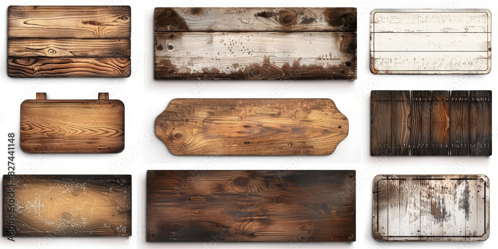 Set of wooden signs with a white background Vintage rustic wooden labels or name tags on white. Ornamental label frames. Old ornate labels, decorative vintage frame and retro badge. Set of wooden signs with a white background Vintage rustic wooden labels or name tags on white. Ornamental label frames. Old ornate labels, decorative vintage frame and retro badge.