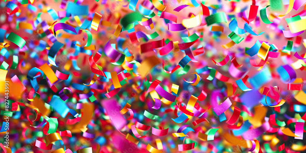 Confetti Celebration: Bright, scattered confetti shapes in a random pattern, evoking a sense of festivity and joy Confetti Celebration: Bright, scattered confetti shapes in a random pattern, evoking a sense of festivity and joy