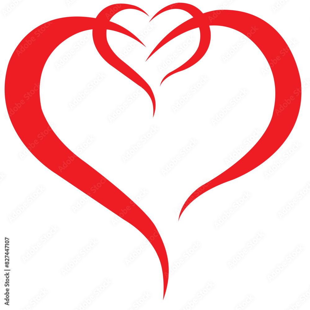 open heart and love icon