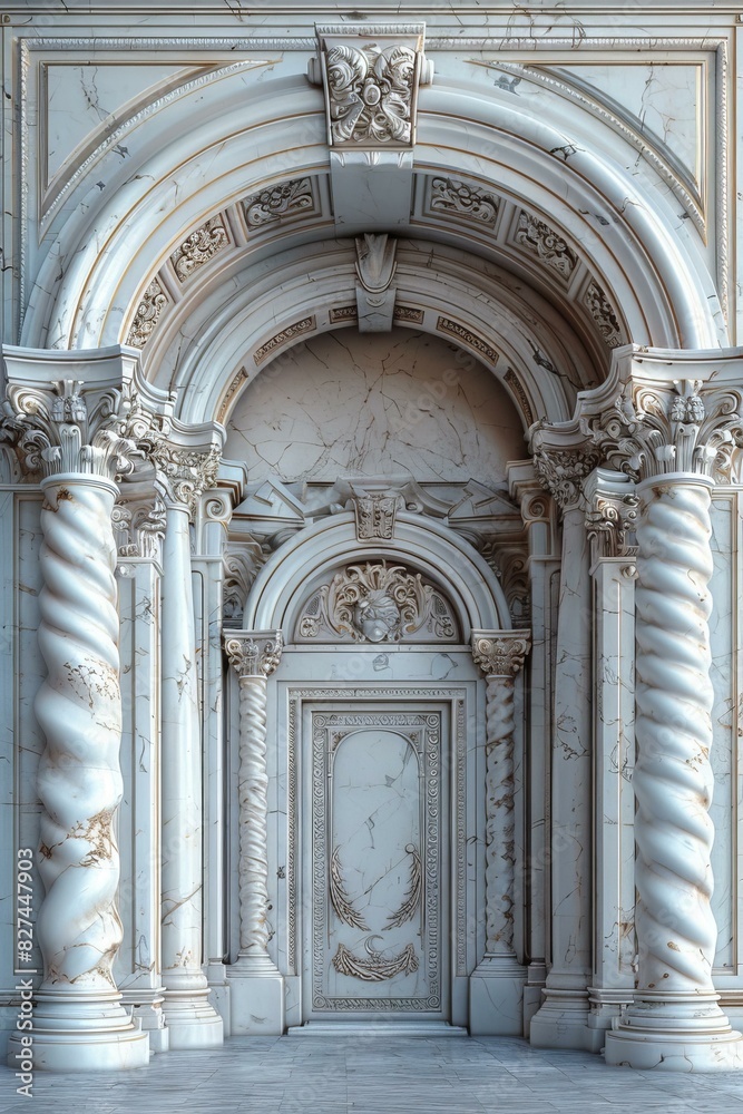 A Baroque style door