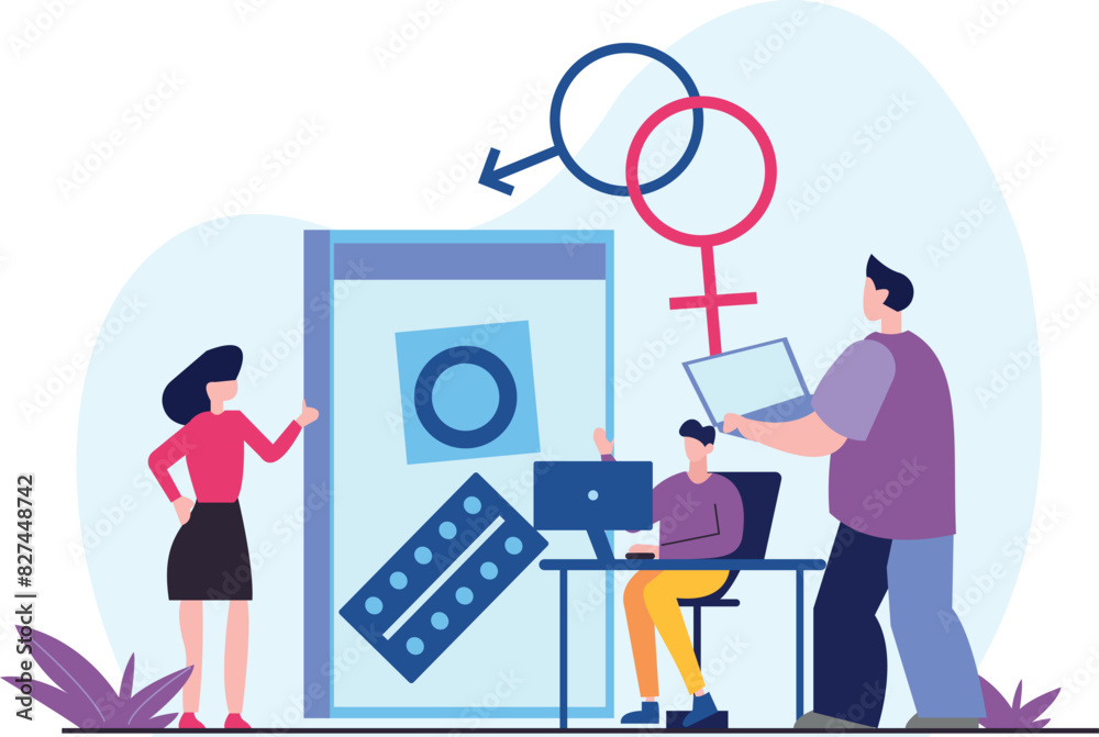 Employees are working. Employees are working.