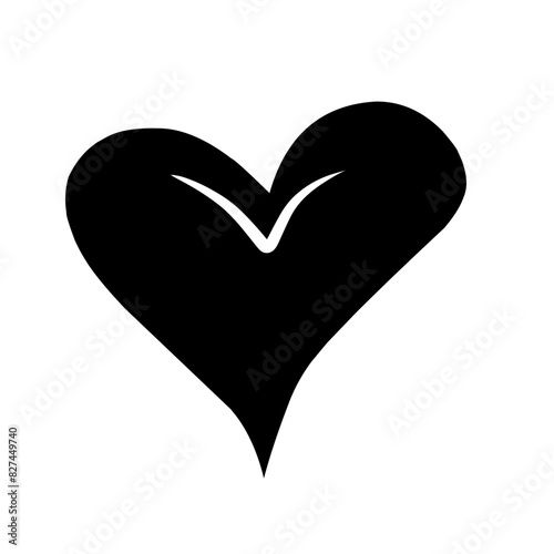 heart silhouette icon