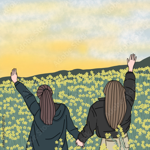 Cute wallpapers, with best friends