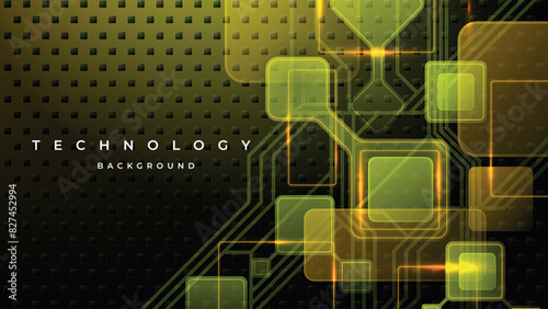 Abstract technology particle background