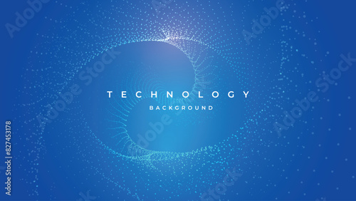 Abstract technology particle background