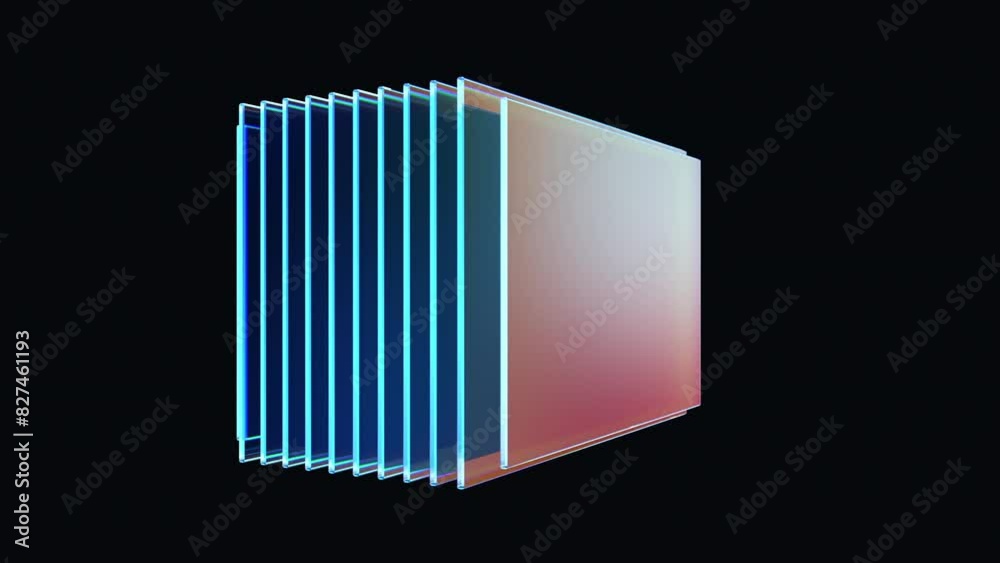 rotating multilayer semiconductor chip,  seamless looping